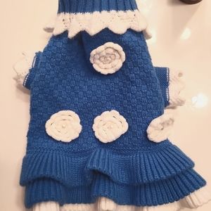 Small sz dog crochet dress